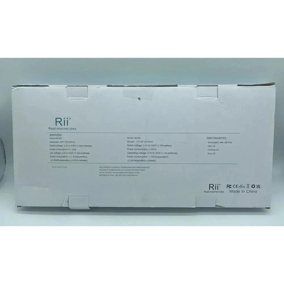 Wireless Keyboard & Mouse‎ Combo Rii RK200 Standard Office for Windows & Android - Picture 7 of 8